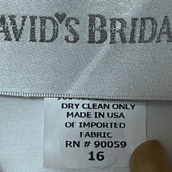 David’s Bridal 81372 short Bubble Hem Black White Sz 16 Strapless Dress Party - Picture 4 of 12